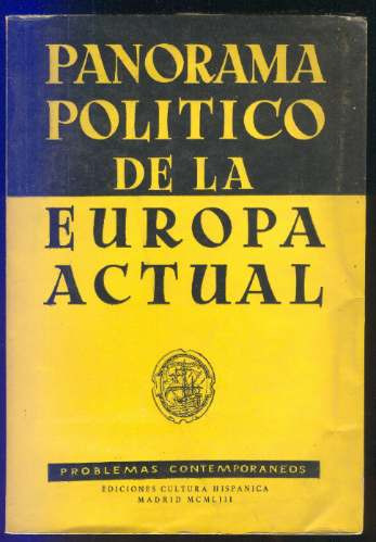 Panorama Político De La Europa Actual - Probl. Contemporan.