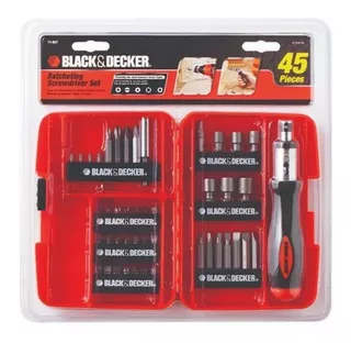 Set Atornillador 45 Piezas Black + Decker 71-937 Con Estuche