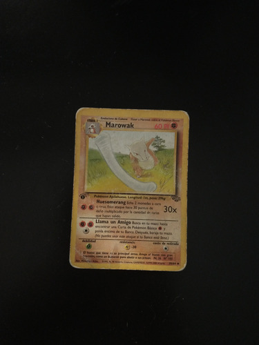 Cartas Pokémon Marowak 39/64 Primera Edición