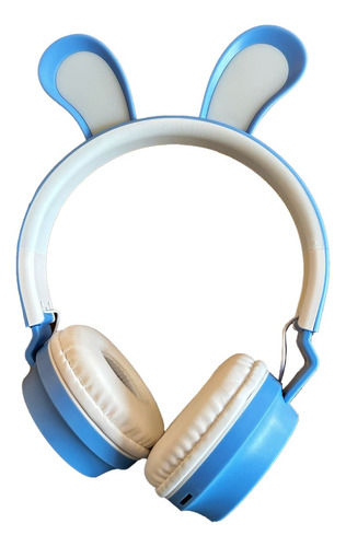 Auriculares Bluetooth Infantil Chico Con Luces Orejas Conejo