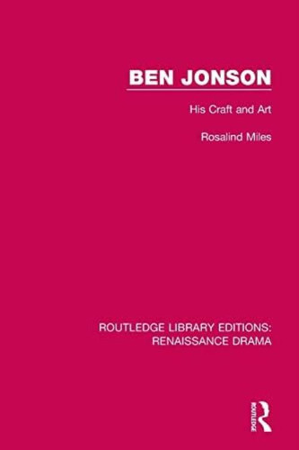 Libro: Ben Jonson: His Craft And Art (routledge Library