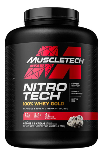 Proteína Nitro Tech Whey Gold 5 Libras