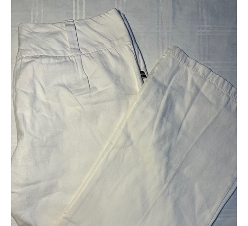 Pantalón Blanco Talle L Mujer Qkoche Algodón Usado 