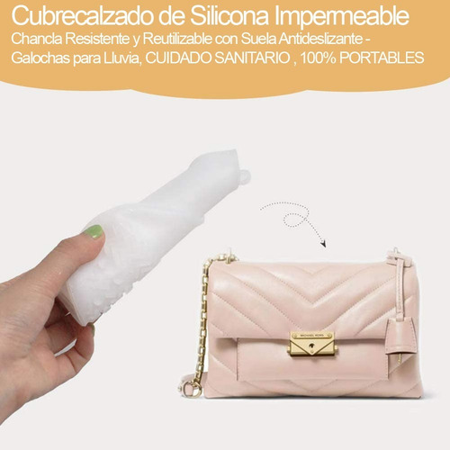 Imagen 5 de 9 de Zapatones Silicona Cubre Calzado Protecc Sanitario Lluvia ++