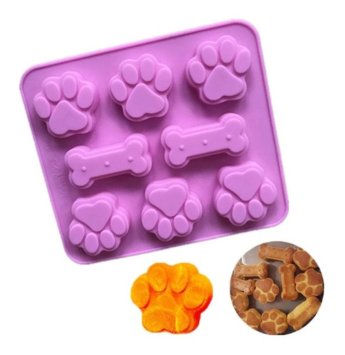 Molde Pie Hueso De Perro Silicona Perritos