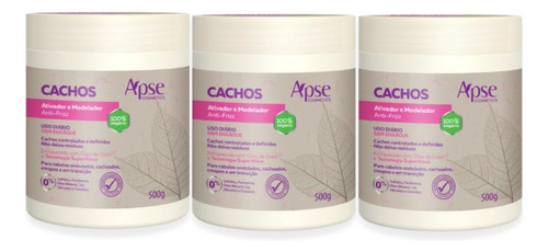 Kit Ativador E Modelador Anti Frizz Apse 3x500ml