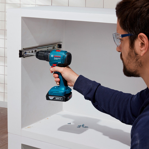 Taladro Atornillador Percutor Bosch Gsb 185-li Bl +2x2ah Mp