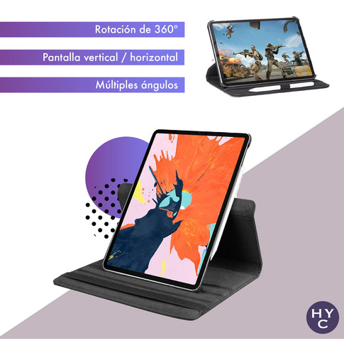 Funda Compatible iPad 10ma Generación 10.9 Giratoria 360º