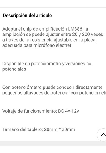 Imagen 4 de 4 de Preamplificador Para Micrófono - Cápsula O Electrec