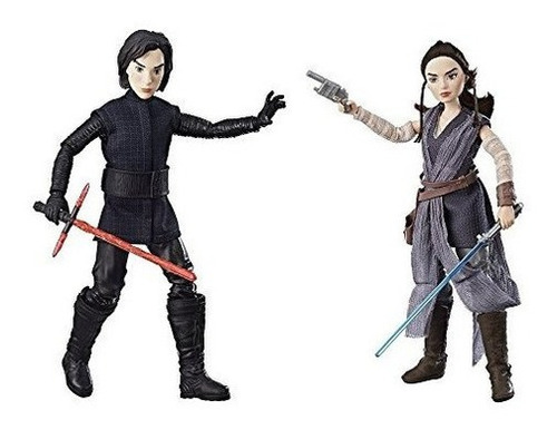 Star Wars Forces Of Destiny Rey De Jakku Y Kylo Ren Figura P