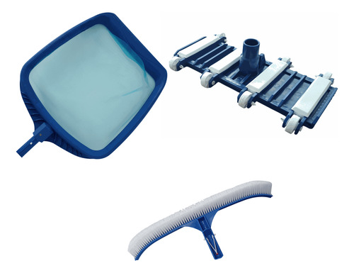 Kit Limpieza Para Alberca - Cepillo - Redes- Barredoras Red Pala-barredora Abs-cepillo