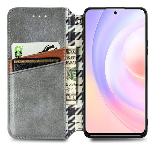Funda De Piel Tipo Cartera Para Oppo Reno 13 F 4g, Reno 13 F 5g Y A5 Pro, Cierre Magnético Oculto