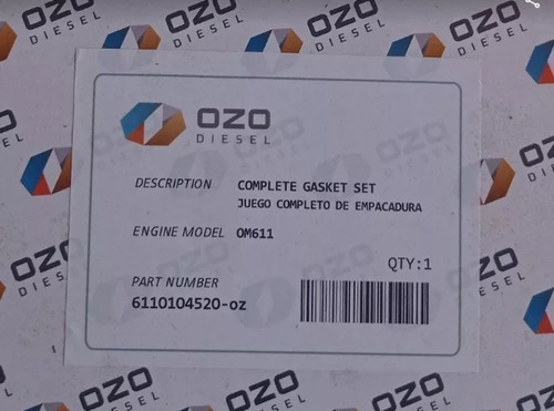 Juego Empacadura Completa Mercedes Om611 Sprinter