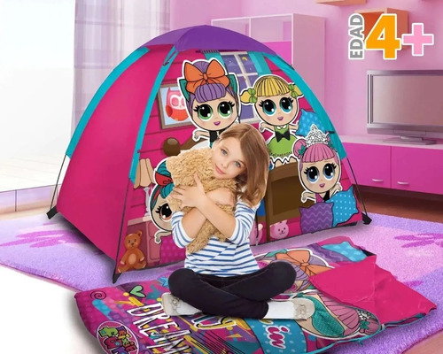 Casa De Campaña Infantil Niñas Mejores Amigas 5 Pzas En Caja (Usado)