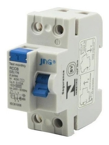 Interruptor Diferencial Residual (idr/dr) 2p 40a 30ma - Jng