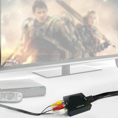 (a)adaptador De Vídeo Cvbs Compatible Con Rca Av A Hdmi