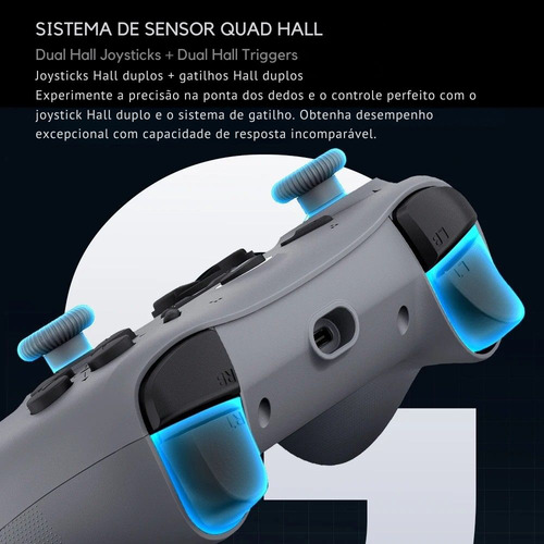 Controle Sem Fio Machenike G1 Hall Effect 1000hz Rosa