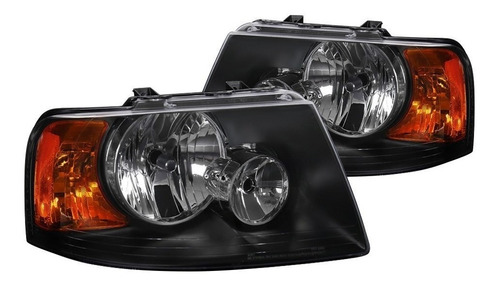 Ford Expedition 2003 2006 Juego Faros Fondo Negro 2004 2005