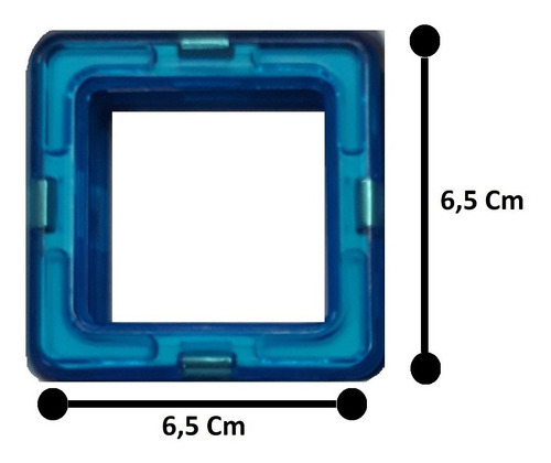 Imagen 5 de 6 de Antex Magneticos 16 Piezas Plasticas Con Iman Playking