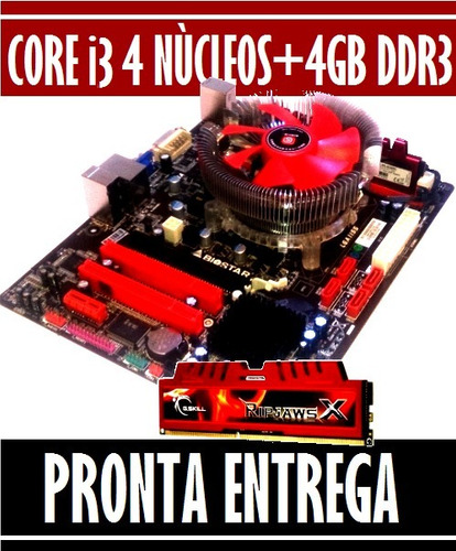 Kit Intel Biostar H61 +i3 4 Núcleos + 4gb Memoria Gskill
