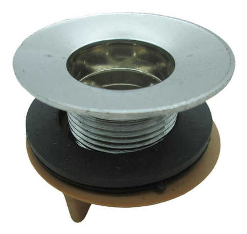 Imagem 2 de 2 de Válvula Para Pia Plastica Cromada 1 C/06 Und