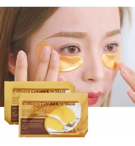 10 Pares De Mascarilla Ojos Colageno 24k Ojeras Ojos 