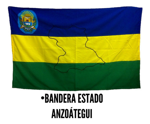 Bandera Del Estado Anzoátegui 1.20cm X 70cm