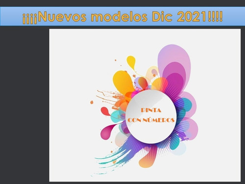 Imagen 1 de 8 de Últimos Modelos!!! Lienzos Y Con Guías Numeradas