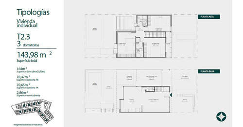 Casa En Housing Las Veras Duplex De 2 Dormitorios Con Patio Valle Escondido