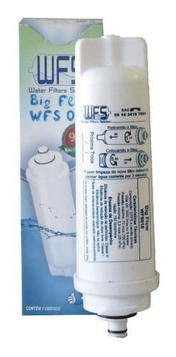Filtro Refil Big Flow Purificador Agua Libell Aquafit Wf016