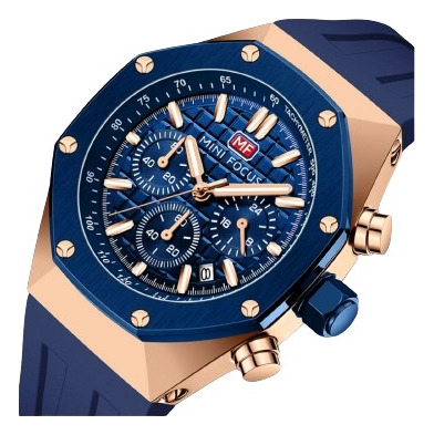 Reloj Para Hombre Mini Focus Mf0417g Mfa88212101 Azul