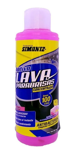 Lava Limpia Parabrisas Concentrado Chicle 500ml Simoniz