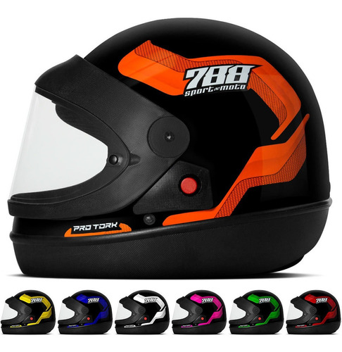 Capacete Fechado Feminino Masculino Unissex Sport Moto 788