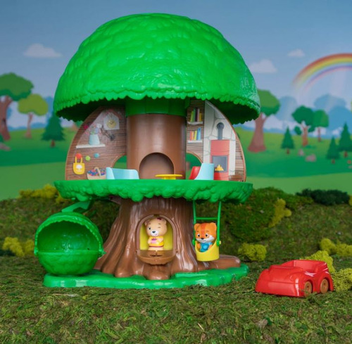 Casa Na Árvore Timber Tots - Brinquedo Criativo Fat Brain