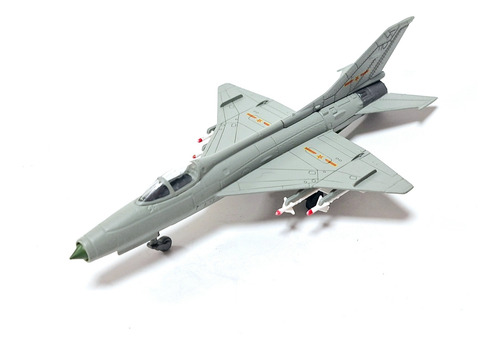 Miniatura Diecast 1/100, Caza Chino Chengdu J7 / F7