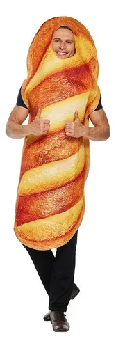 Disfraz De Pan Para Adultos Cosplay De Comida De Halloween