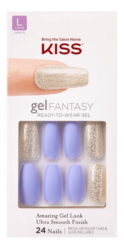 Kiss Gel Fantasy Glue-on Uñas Adhesivas X24 - Rush Hour