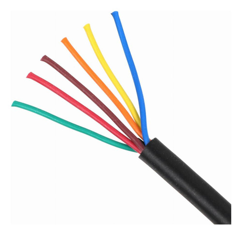 Cabo Manga 16 Vias X 22 Awg Preto 30 Metros - Sem Blindagem