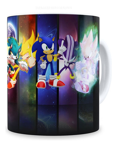 Caneca Personalizada 325 Ml Sonic Orignal  Cerâmica