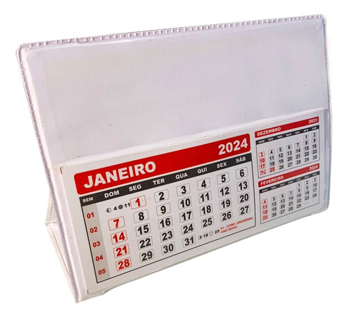 Calendário De Mesa 16x12 Cm - Para Fotos - 20 Unidades