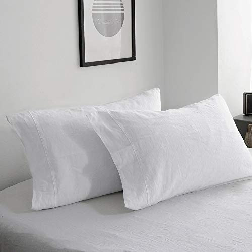 Pack De 2 Fundas De Almohada King Linens, 100% Lino Francés,