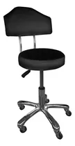 Comprar Taburete A Gas Teknikstyle Peluqueria Negro Respaldo 3098