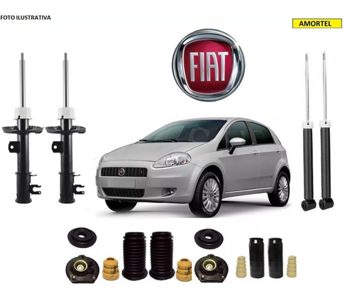 Imagem 1 de 1 de 4 Amortecedor + Kits´batentes Do Punto Ano 2007 Até 2017