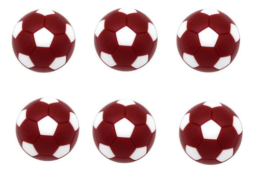 Balón De Futbolín De Rojo Oscuro 1,25 Pulgadas Rojo Oscuro