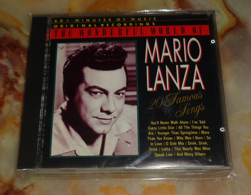 Mario Lanza - 20 Famous Songs - Cd Portugal