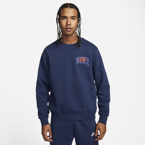 Buzo Para Hombre Nike Club Fleece Azul