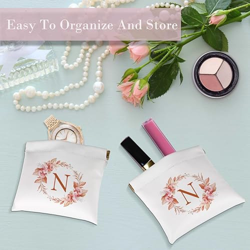 Bolsa De Maquillaje Con Espejo Y Bolsillo Inicial