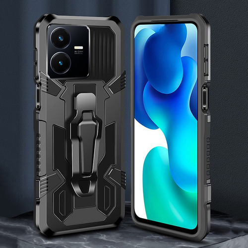 Funda For Vivo V25 V25e Con Clip Duro A Prueba De