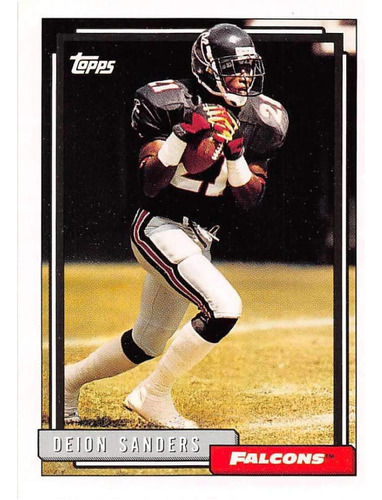 1992 Topps Football 69-2 - Tarjeta De Deion Sanders Y Atlant