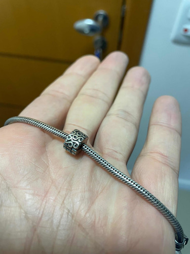 Pulseira Pandora Original Usada 20cm Com 1 Pingente. (Usado)